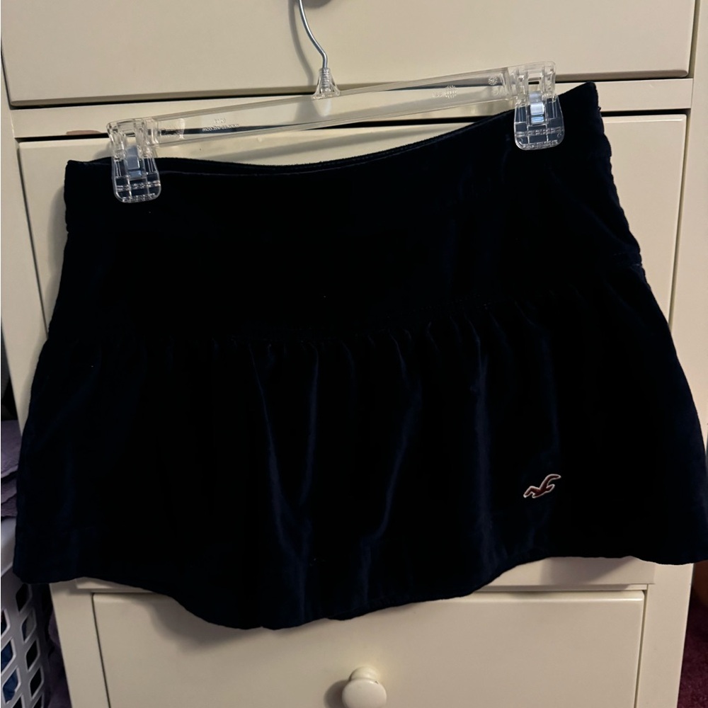 Hollister navy blue Mini Skirt
